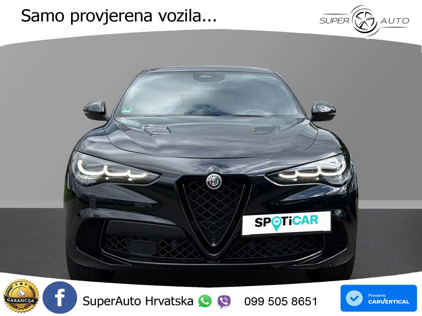 Alfa Romeo Stelvio Quadrifoglio 2.9 V6 Bi-Turbo (520 KS) Q4 Automatic LED+GR SJED+ACC