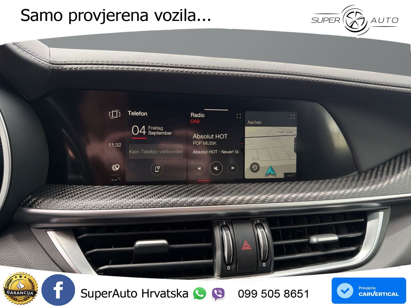 Alfa Romeo Stelvio Quadrifoglio 2.9 V6 Bi-Turbo (520 KS) Q4 Automatic LED+GR SJED+ACC