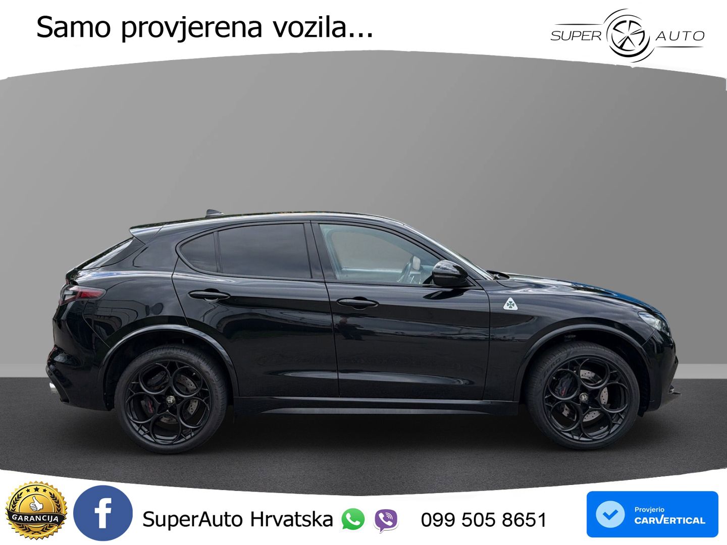 Alfa Romeo Stelvio Quadrifoglio 2.9 V6 Bi-Turbo (520 KS) Q4 Automatic LED+GR SJED+ACC