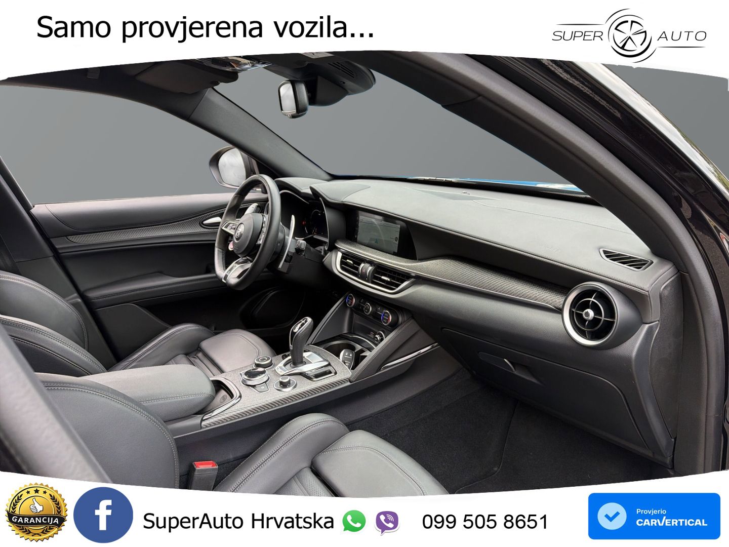 Alfa Romeo Stelvio Quadrifoglio 2.9 V6 Bi-Turbo (520 KS) Q4 Automatic LED+GR SJED+ACC