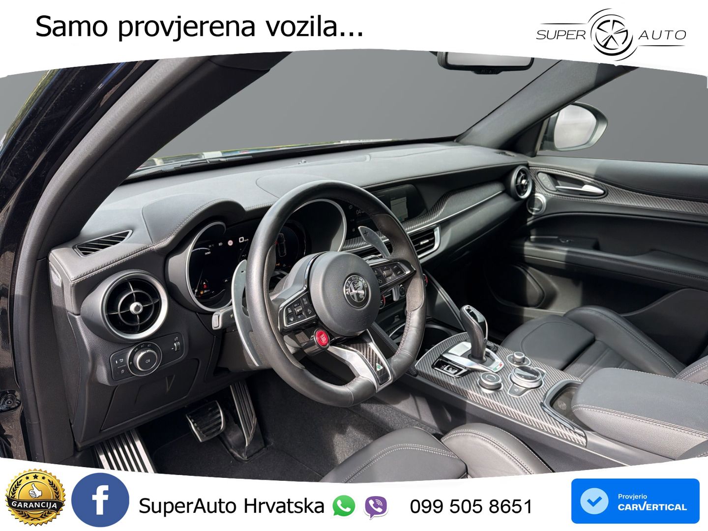 Alfa Romeo Stelvio Quadrifoglio 2.9 V6 Bi-Turbo (520 KS) Q4 Automatic LED+GR SJED+ACC