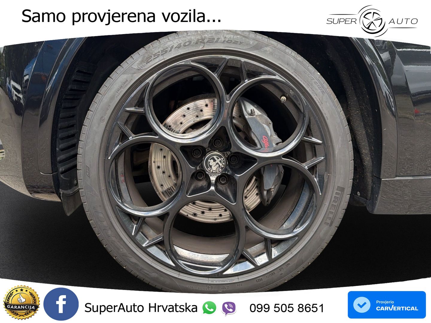 Alfa Romeo Stelvio Quadrifoglio 2.9 V6 Bi-Turbo (520 KS) Q4 Automatic LED+GR SJED+ACC