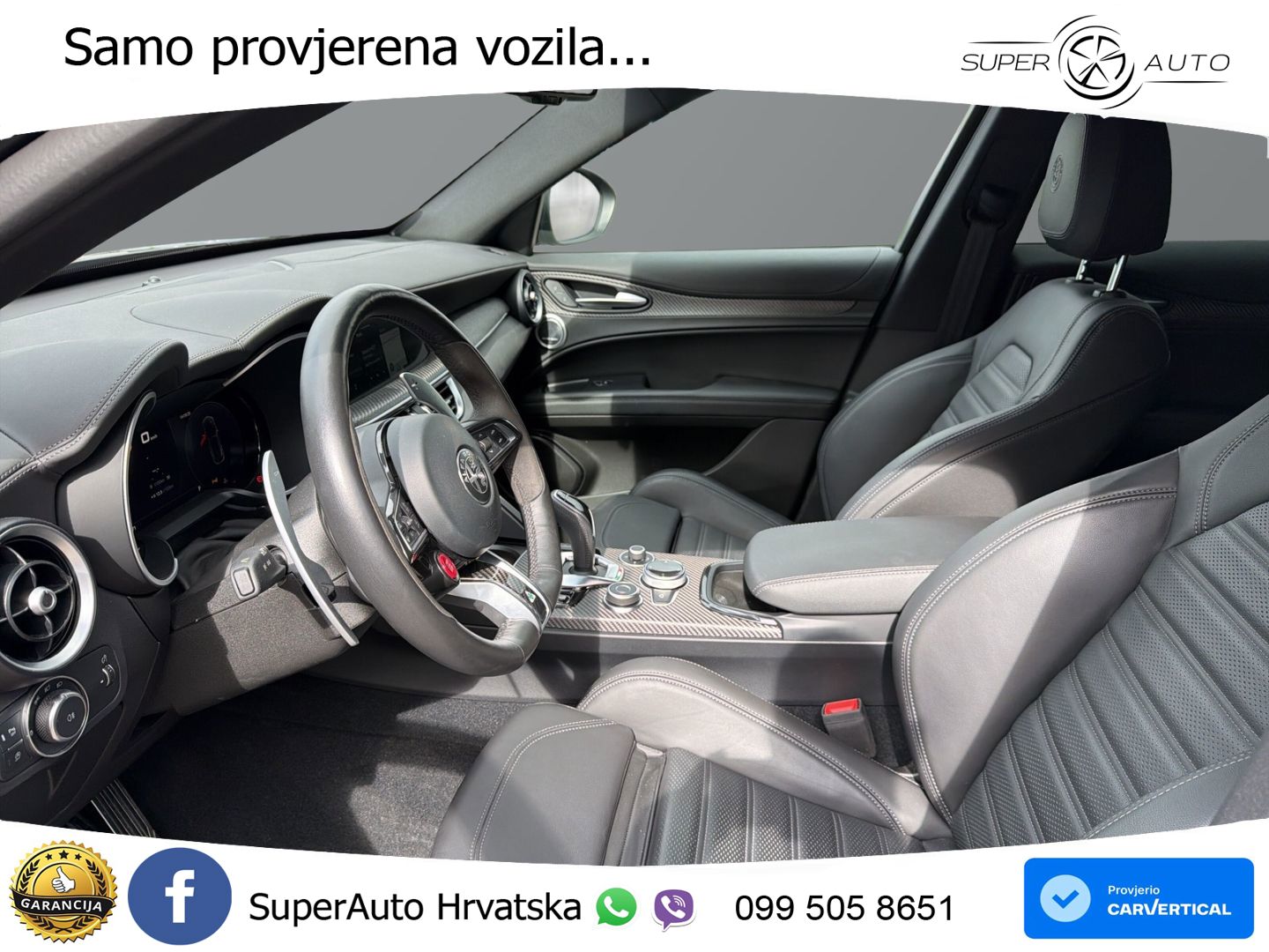 Alfa Romeo Stelvio Quadrifoglio 2.9 V6 Bi-Turbo (520 KS) Q4 Automatic LED+GR SJED+ACC