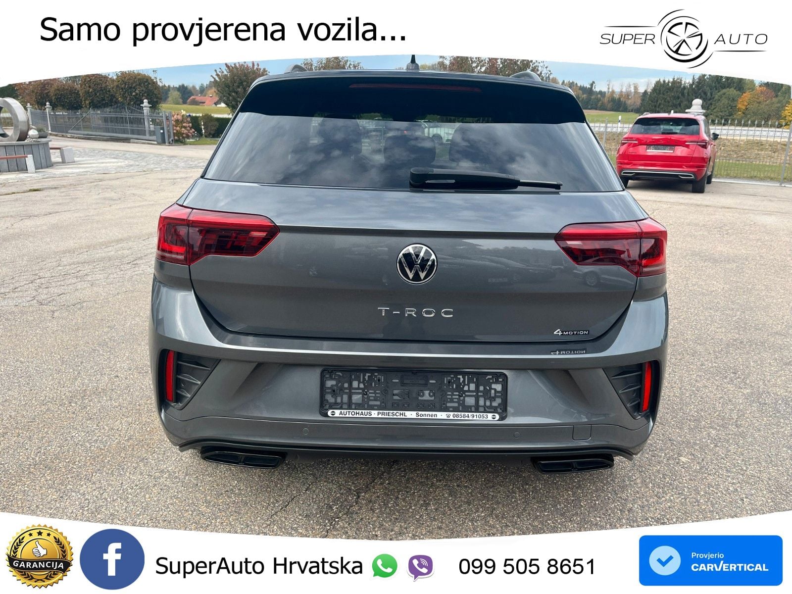 Volkswagen T-Roc 2.0 TSI (190 KS) 4M DSG R-Line MATRIX+GR SJED+KAM