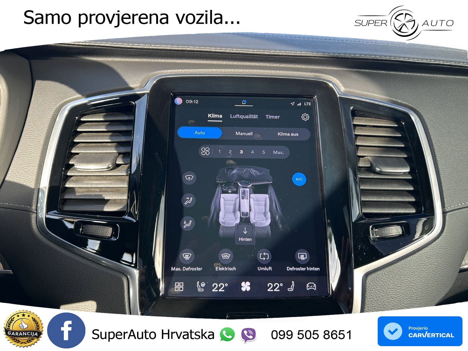 Volvo XC90 2.0 T8 AWD Automatic ZRAČNI+ACC+GR SJED+KAM+PANO