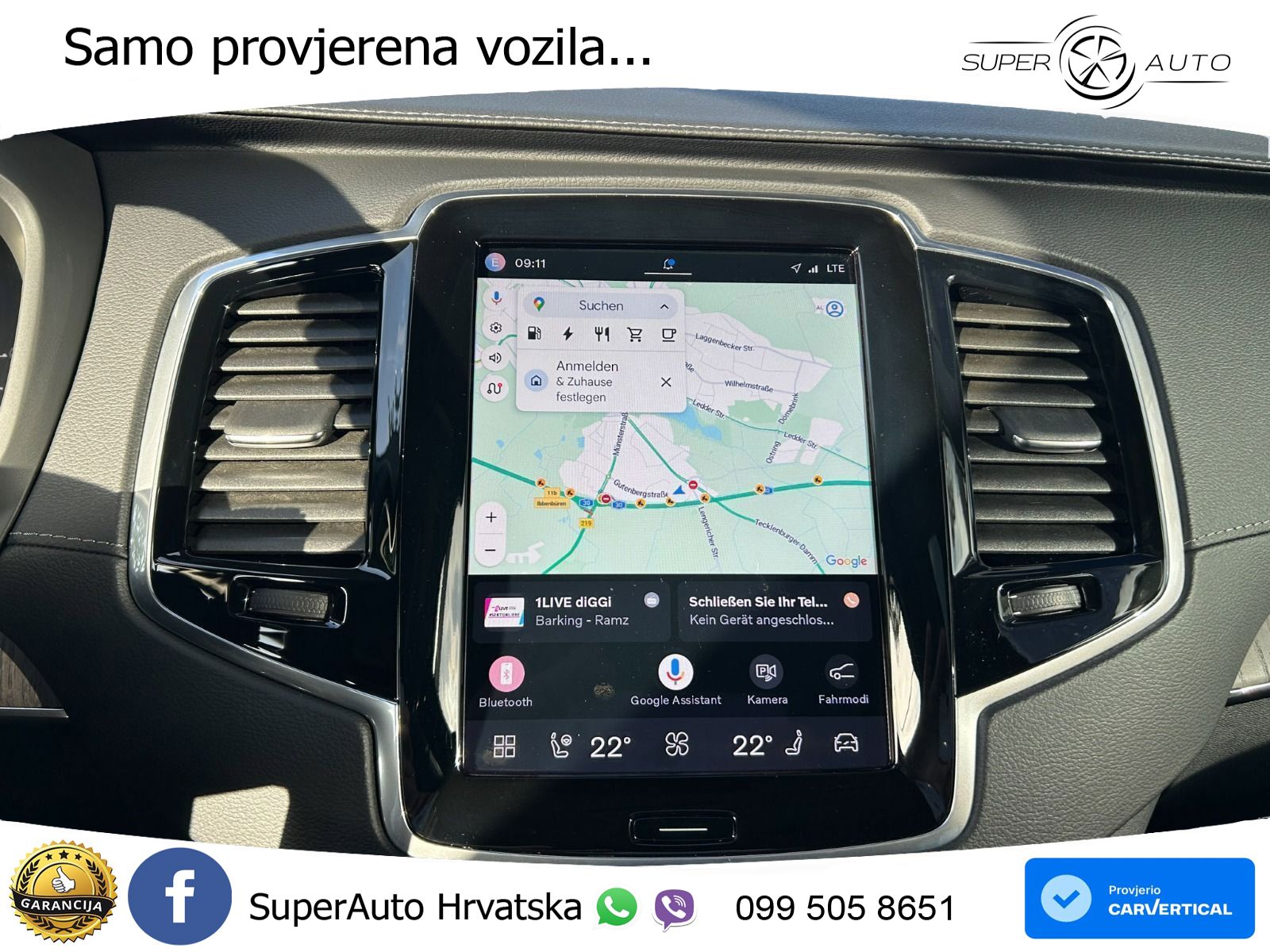Volvo XC90 2.0 T8 AWD Automatic ZRAČNI+ACC+GR SJED+KAM+PANO