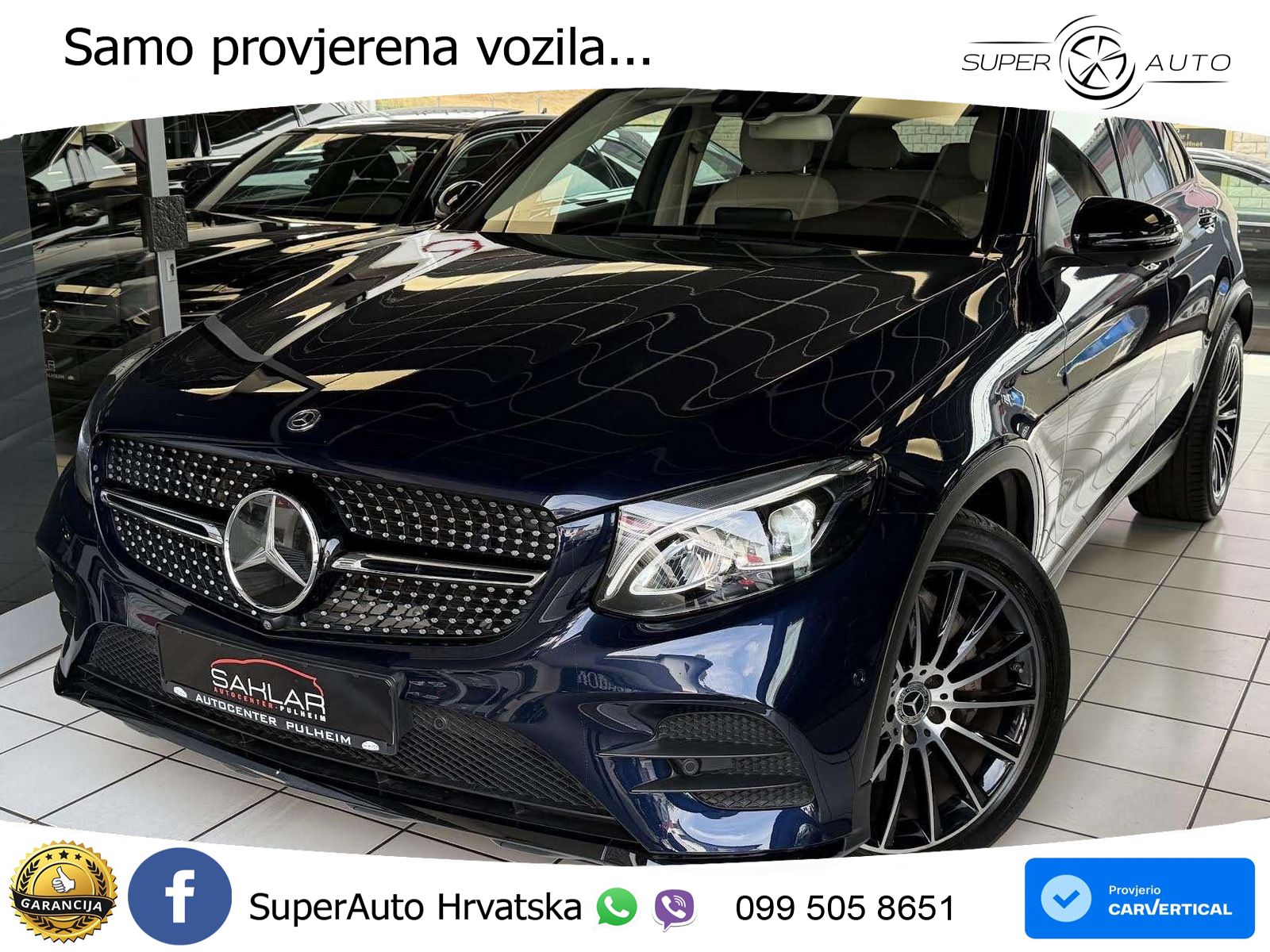 Mercedes GLC Coupe 300 (245 KS) 4MATIC G-TRONIC AMG LED+GR SJED+ACC