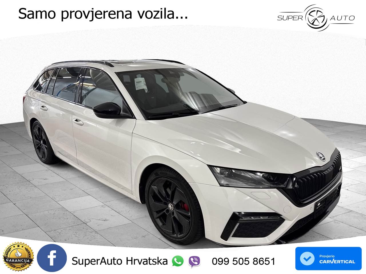 Škoda Octavia Combi RS 2.0 TDI (200 KS) DSG LED+GR SJED+ACC