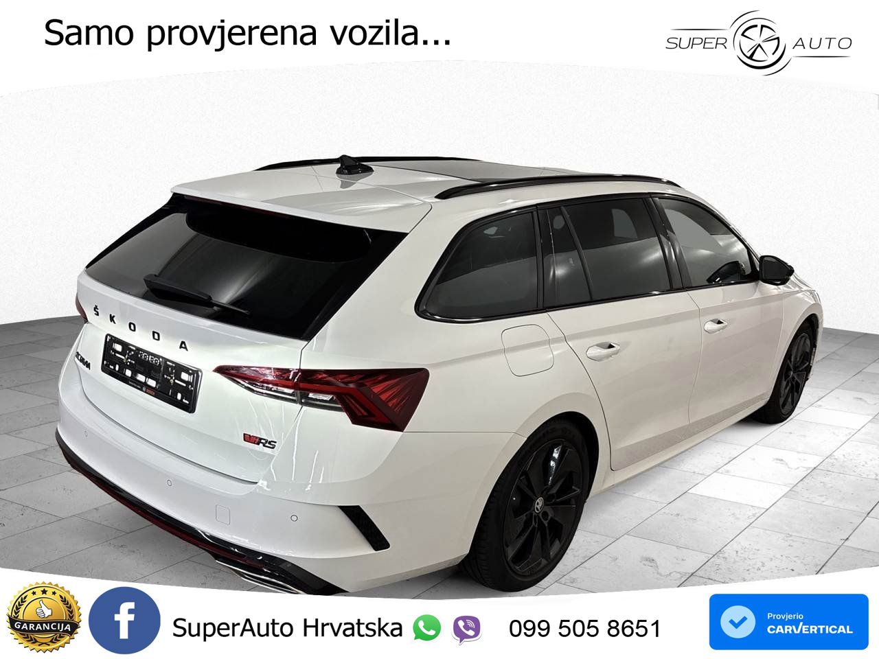 Škoda Octavia Combi RS 2.0 TDI (200 KS) DSG LED+GR SJED+ACC