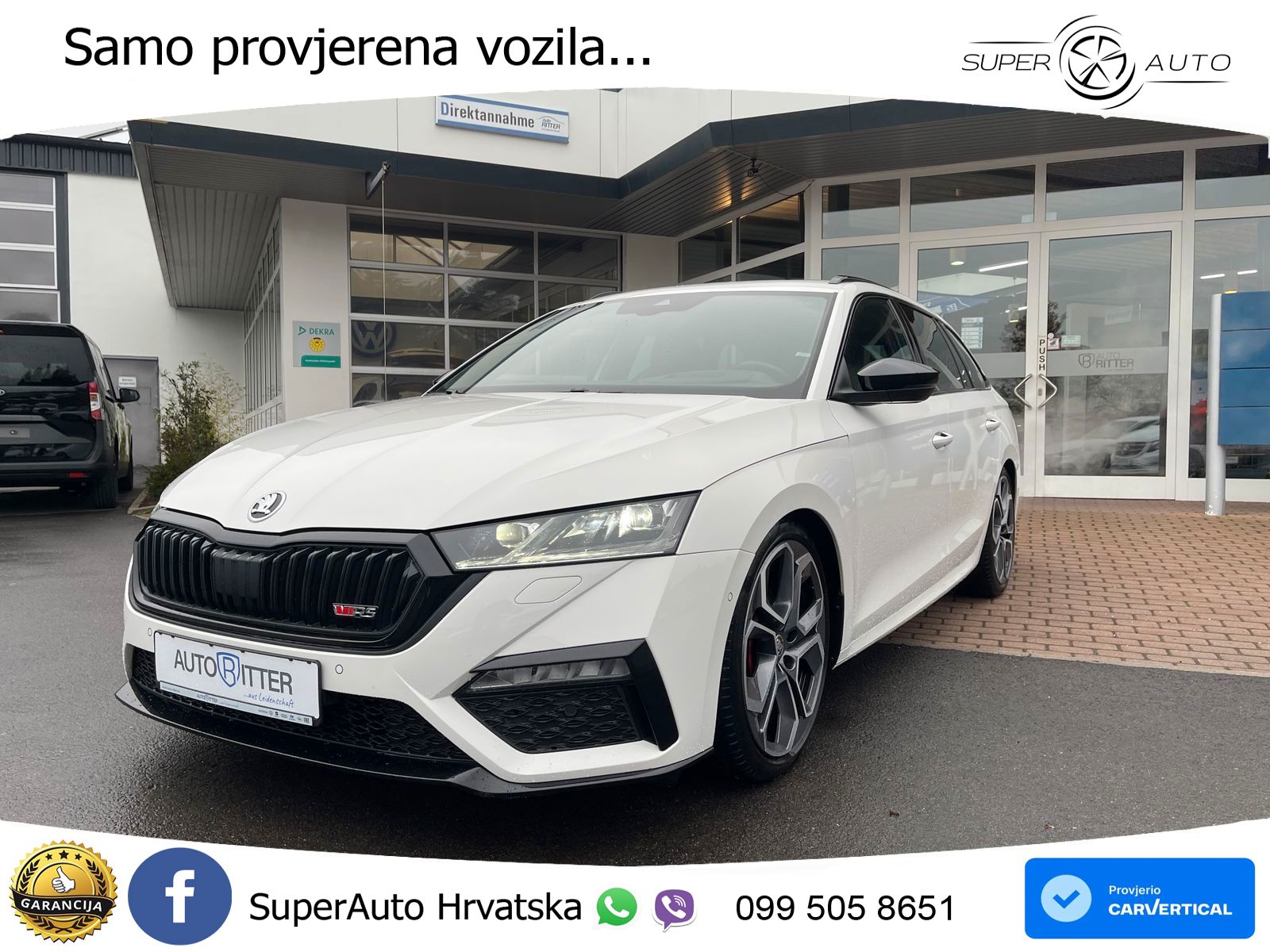 Škoda Octavia Combi RS 2.0 TDI (200 KS) 4x4 DSG LED+GR SJED+ACC