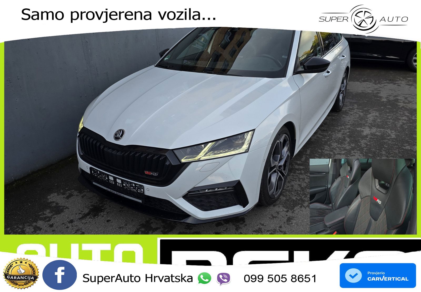 Škoda Octavia Combi RS 2.0 TDI (200 KS) 4x4 DSG LED+GR SJED+ACC