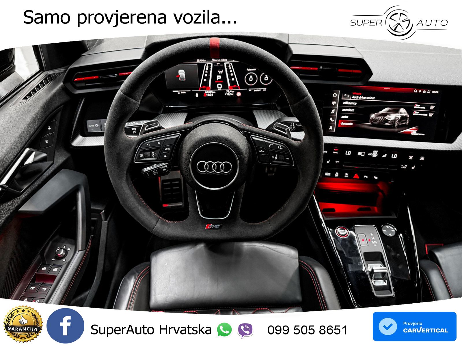 Audi RS3 Sportback 2.5 TFSI (400 KS) quattro S tronic LED+GR SJED+ACC