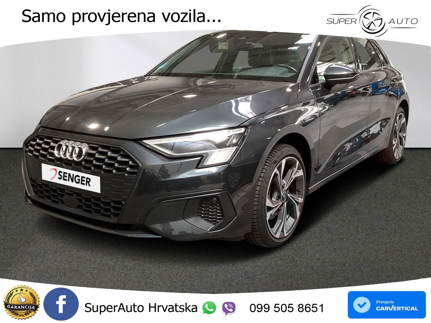 Audi A3 35 TFSI (150 KS) S tronic LED+GR SJED+ACC
