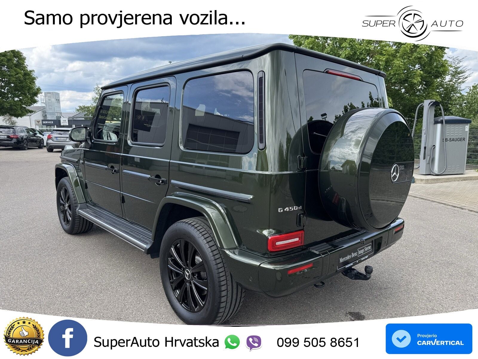 Mercedes G 450d Long (367 KS) 4MATIC 9G-TRONIC Exclusive LED+GR SJED+ACC