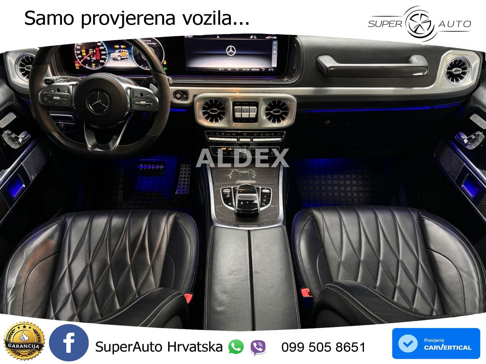 Mercedes G 500 Long V8 (422 KS) 4MATIC 9G-TRONIC Superior ACC+GR SJED+360+PANO