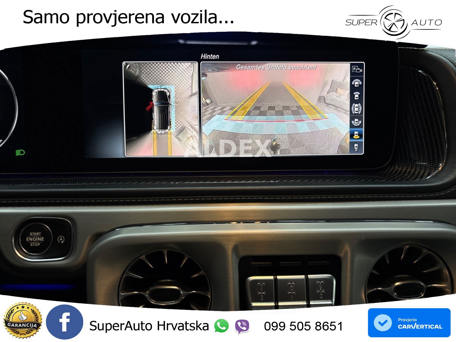 Mercedes G 500 Long V8 (422 KS) 4MATIC 9G-TRONIC Superior ACC+GR SJED+360+PANO