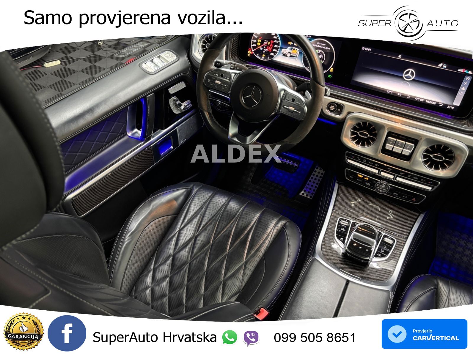 Mercedes G 500 Long V8 (422 KS) 4MATIC 9G-TRONIC Superior ACC+GR SJED+360+PANO