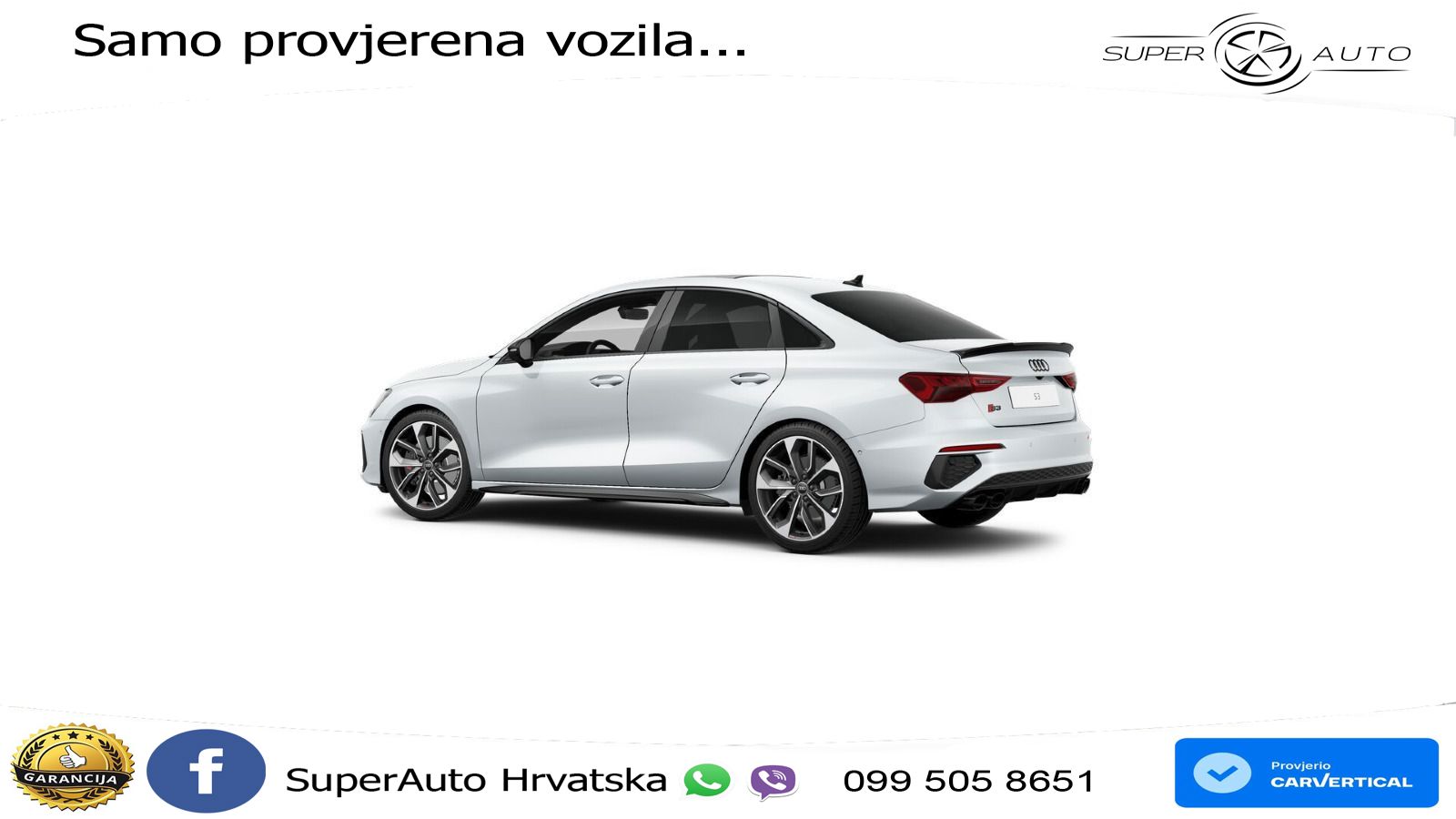 Audi S3 Limuzina 2.0 TFSI (310 KS) quattro S tronic MATRIX+GR SJED+KAM