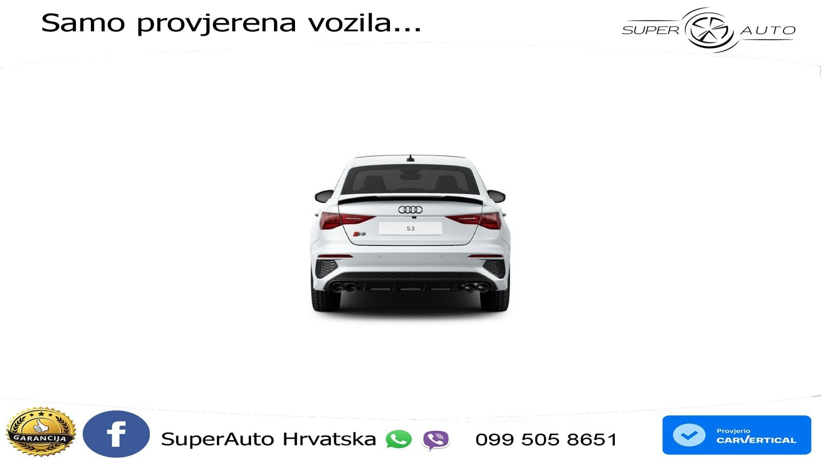 Audi S3 Limuzina 2.0 TFSI (310 KS) quattro S tronic MATRIX+GR SJED+KAM