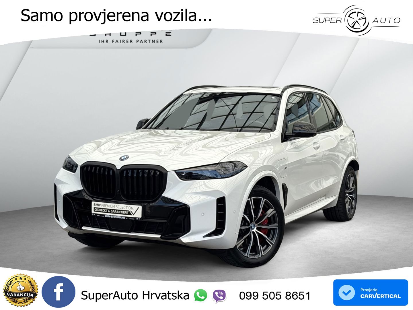 BMW X5 50e (489 KS) xDrive Steptronic M Sport ZRAČNI+ACC+GR SJED+KAM+PANO