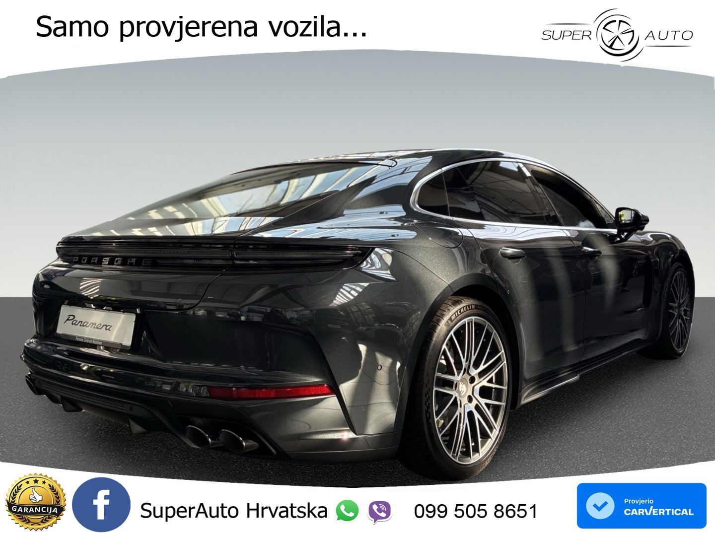 Porsche Panamera 4 2.9 V6 (470 KS) E-Hybrid PDK ZRAČNI+ACC+GR SJED+KAM+PANO