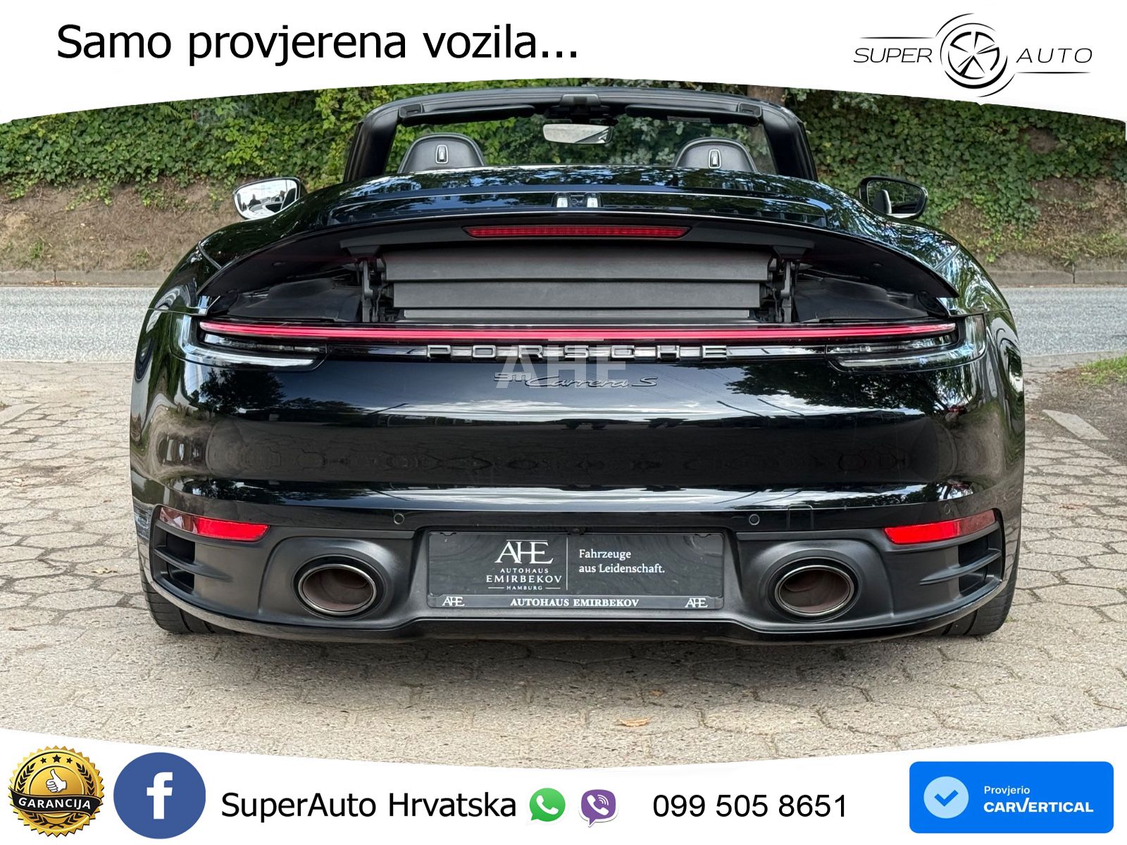 Porsche 911 Carrera S Cabriolet 3.0 (450 KS) PDK MATRIX+GR SJED+KAM