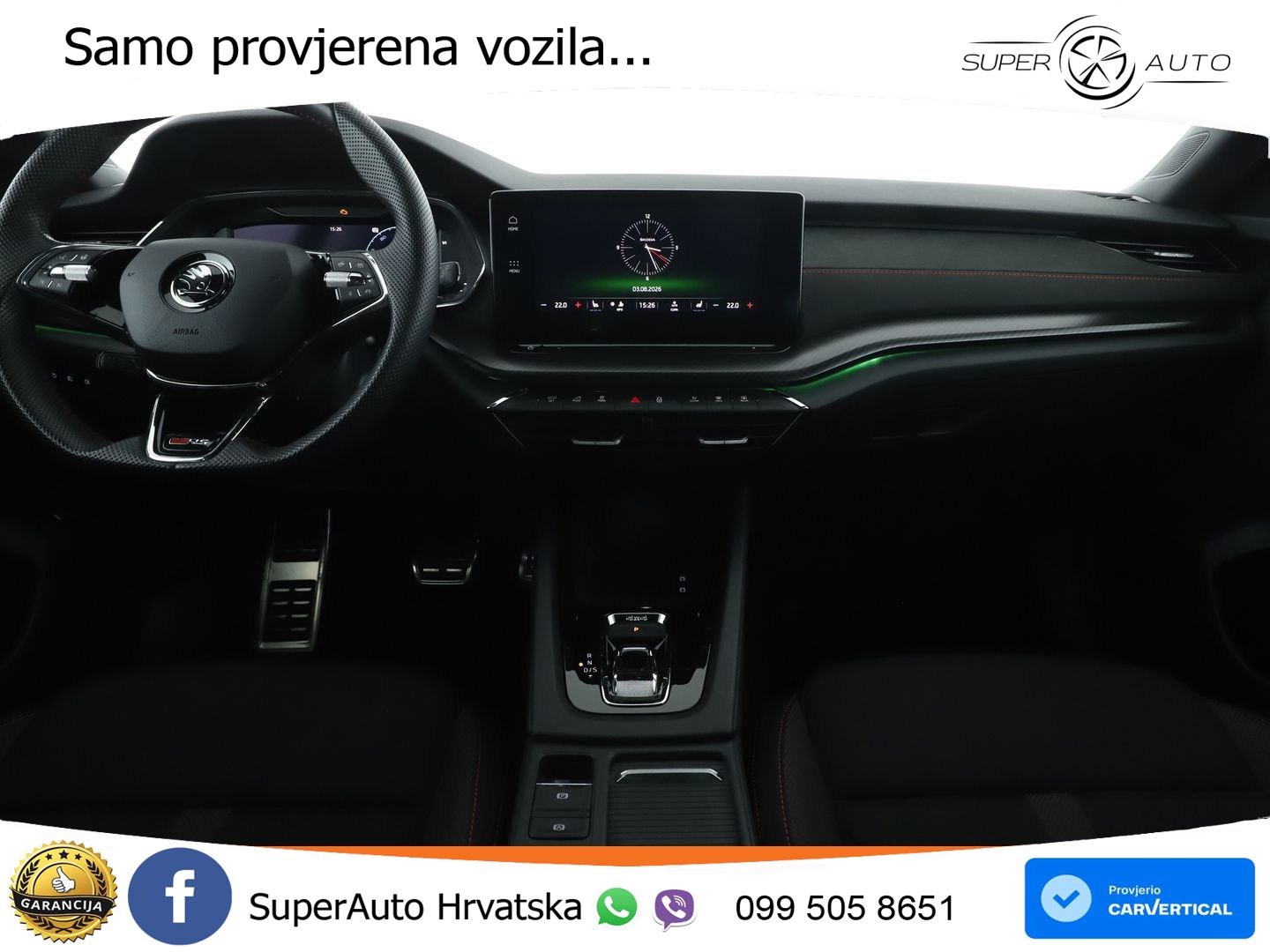 Škoda Octavia Combi RS 2.0 TDI (200 KS) 4x4 DSG LED+GR SJED+ACC