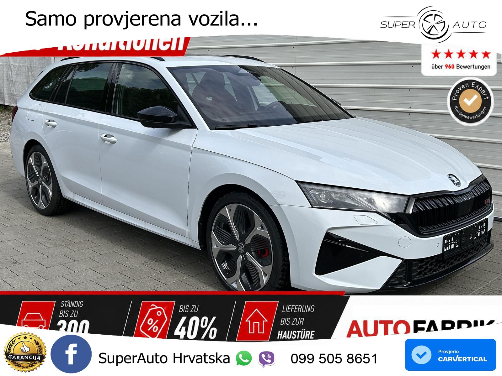 Škoda Octavia Combi RS 2.0 TSI (265 KS) DSG MATRIX+GR SJED+KAM