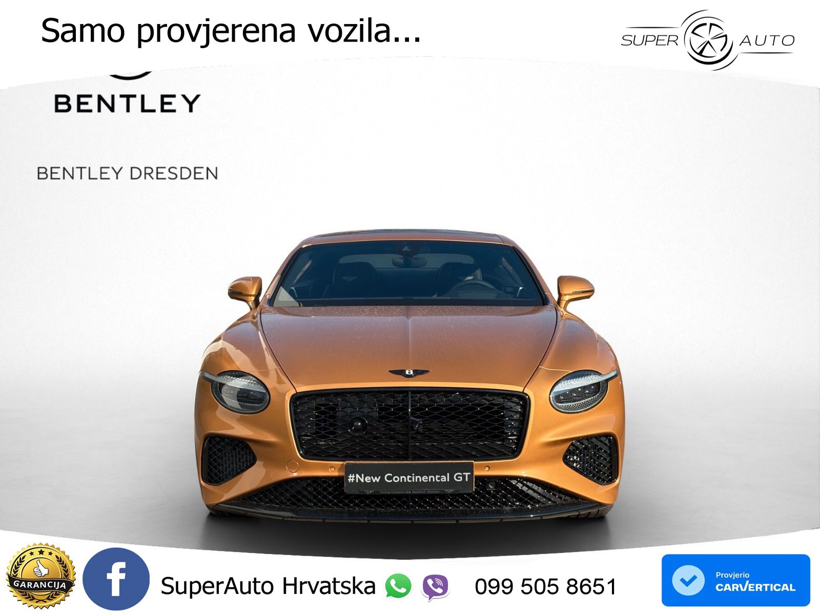 Bentley Continental GT IV 4.0 V8 TFSi (680 KS) AWD DCT ZRAČNI+ACC+GR SJED+360