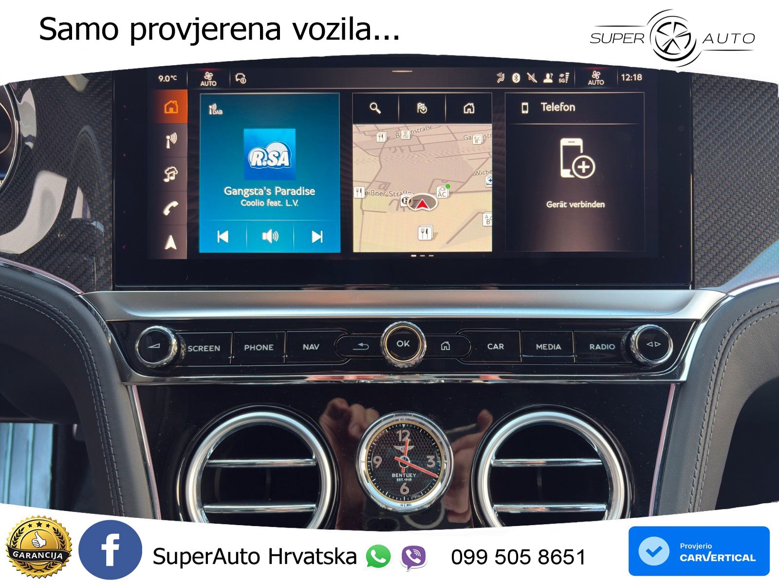 Bentley Continental GT IV 4.0 V8 TFSi (680 KS) AWD DCT ZRAČNI+ACC+GR SJED+360
