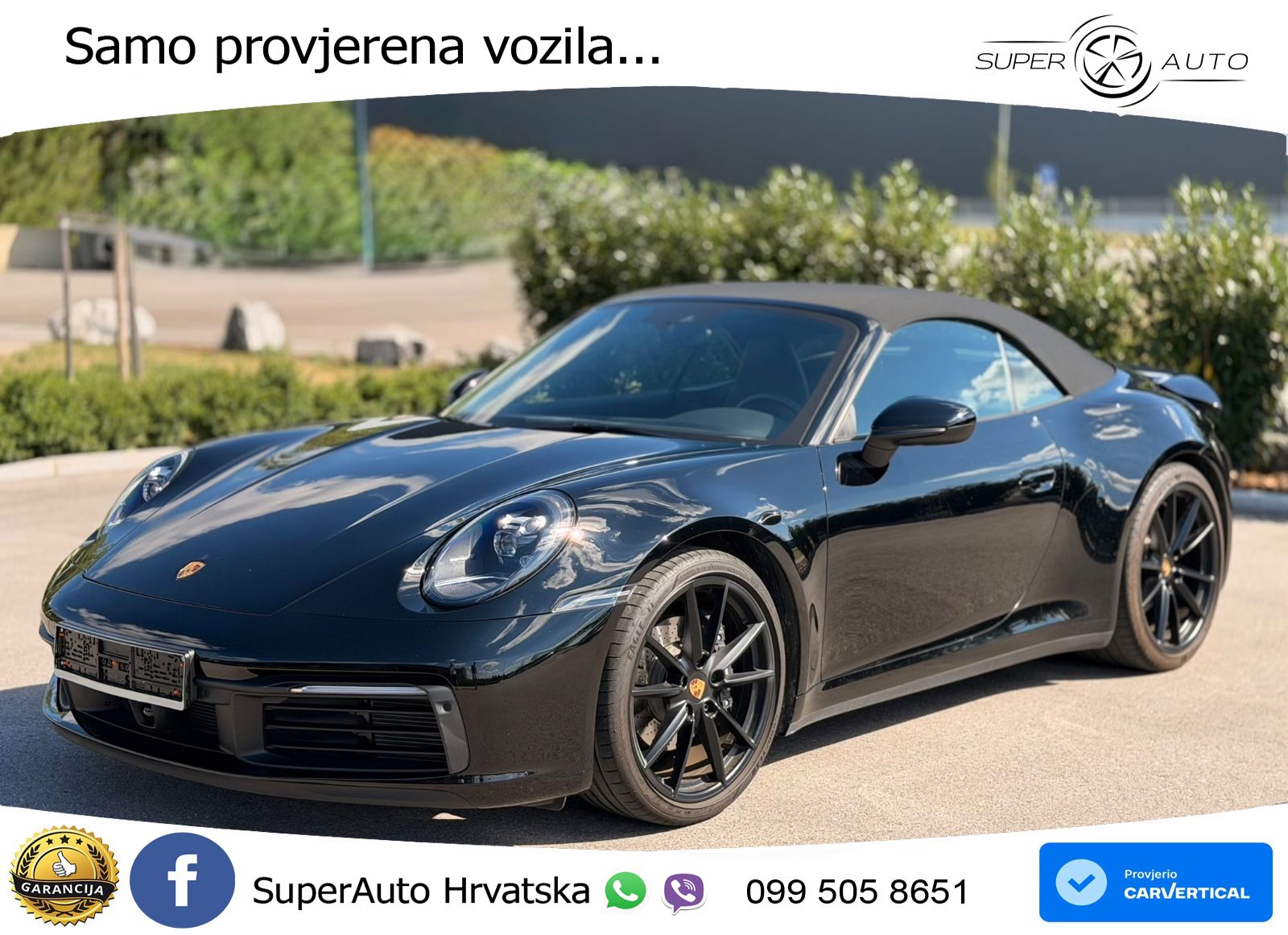 Porsche 911 Carrera Cabriolet 3.0 (385 KS) PDK ZRAČNI+ACC+GR SJED+KAM