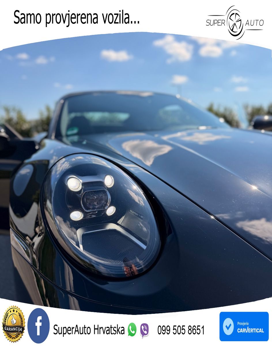 Porsche 911 Carrera Cabriolet 3.0 (385 KS) PDK ZRAČNI+ACC+GR SJED+KAM