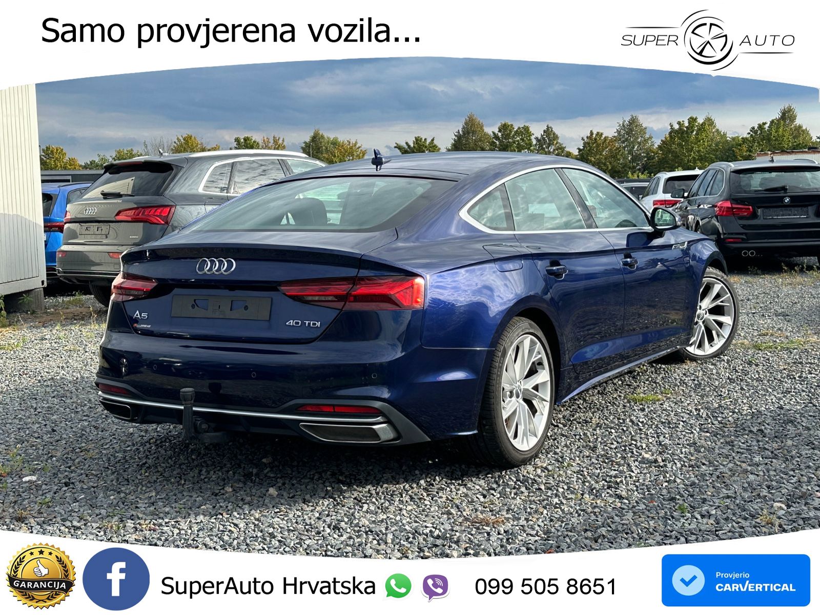 Audi A5 Sportback 40 TDI (190 KS) S tronic LED+GR SJED+ACC