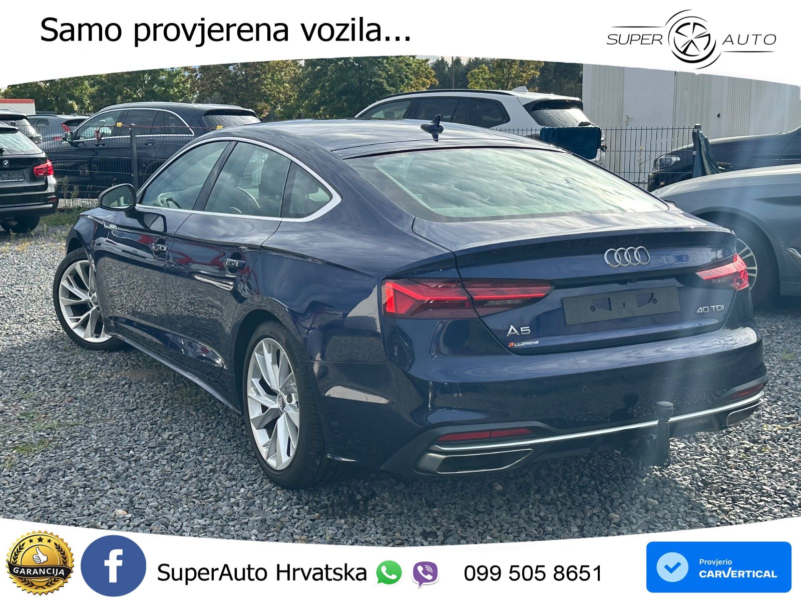 Audi A5 Sportback 40 TDI (190 KS) S tronic LED+GR SJED+ACC