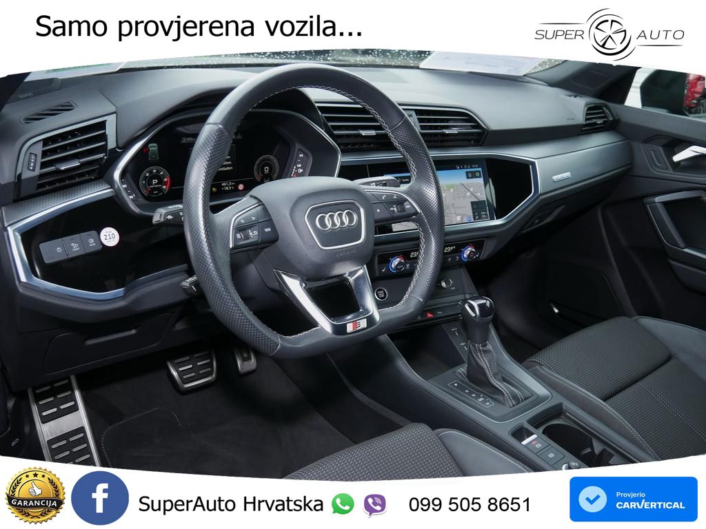 Audi Q3 40 TDI (200 KS) quattro S tronic 2x S line LED+GR SJED+ACC