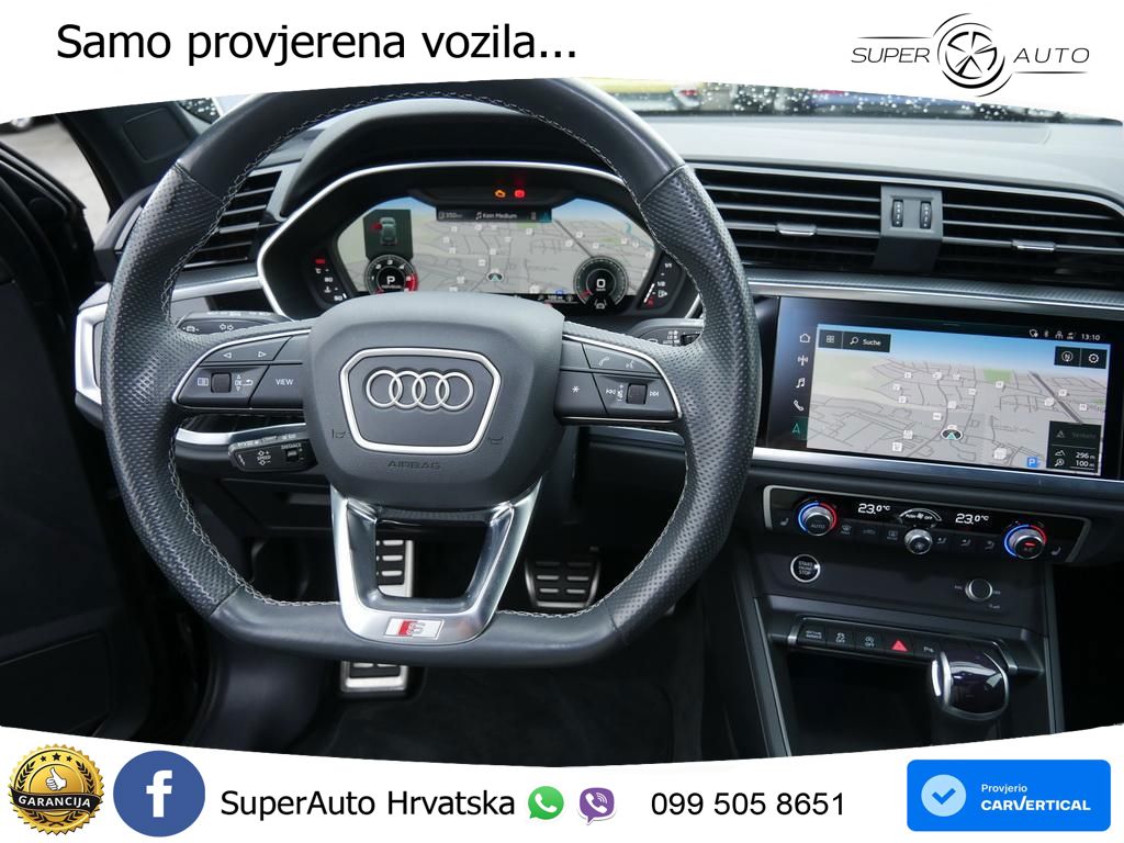 Audi Q3 40 TDI (200 KS) quattro S tronic 2x S line LED+GR SJED+ACC