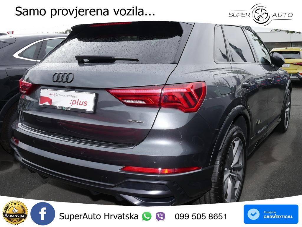 Audi Q3 40 TDI (200 KS) quattro S tronic 2x S line LED+GR SJED+ACC