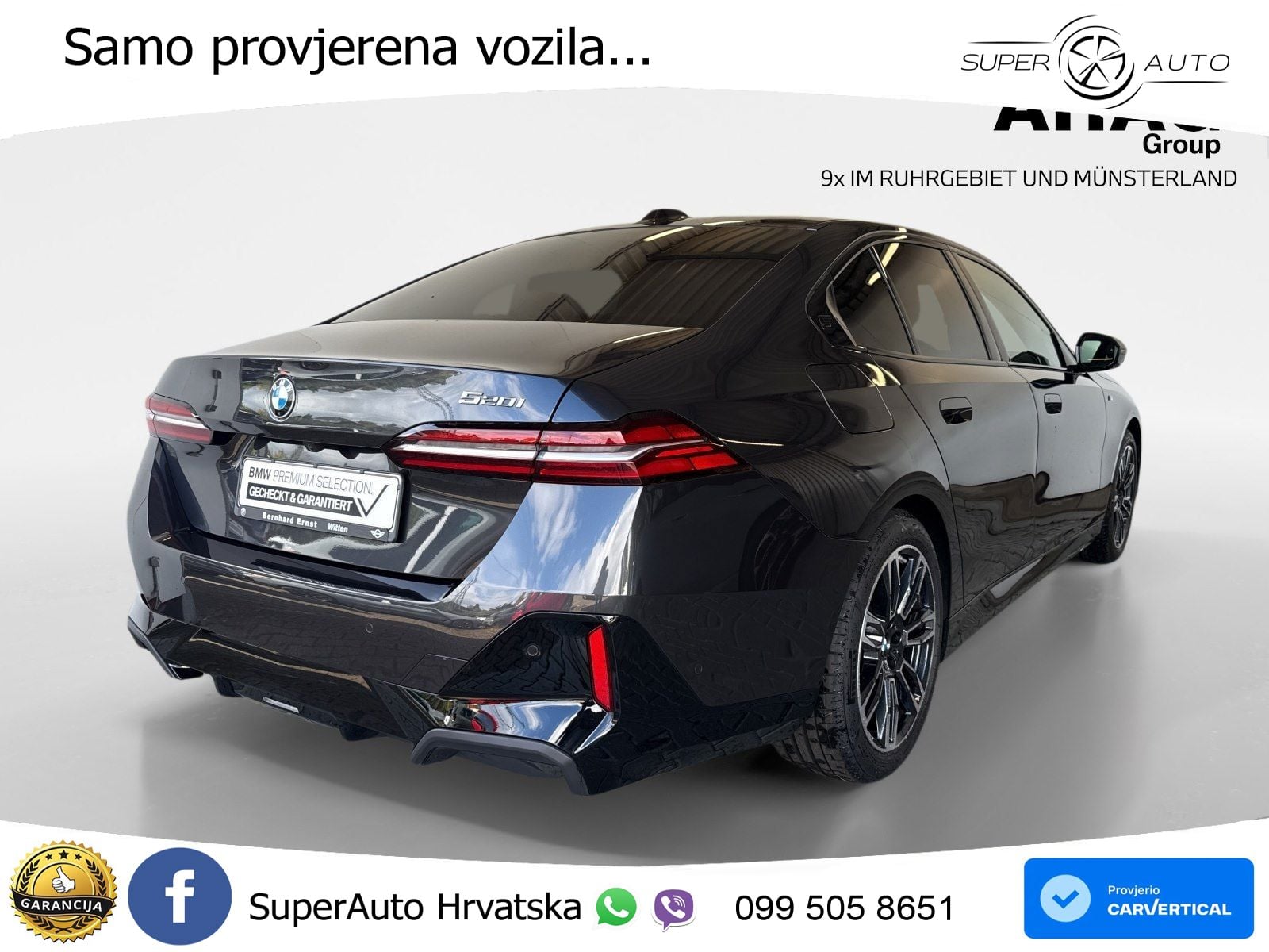 BMW 520i (208 KS) Steptronic M Sport ACC+HEAD+4xGR SJED+360+PANO