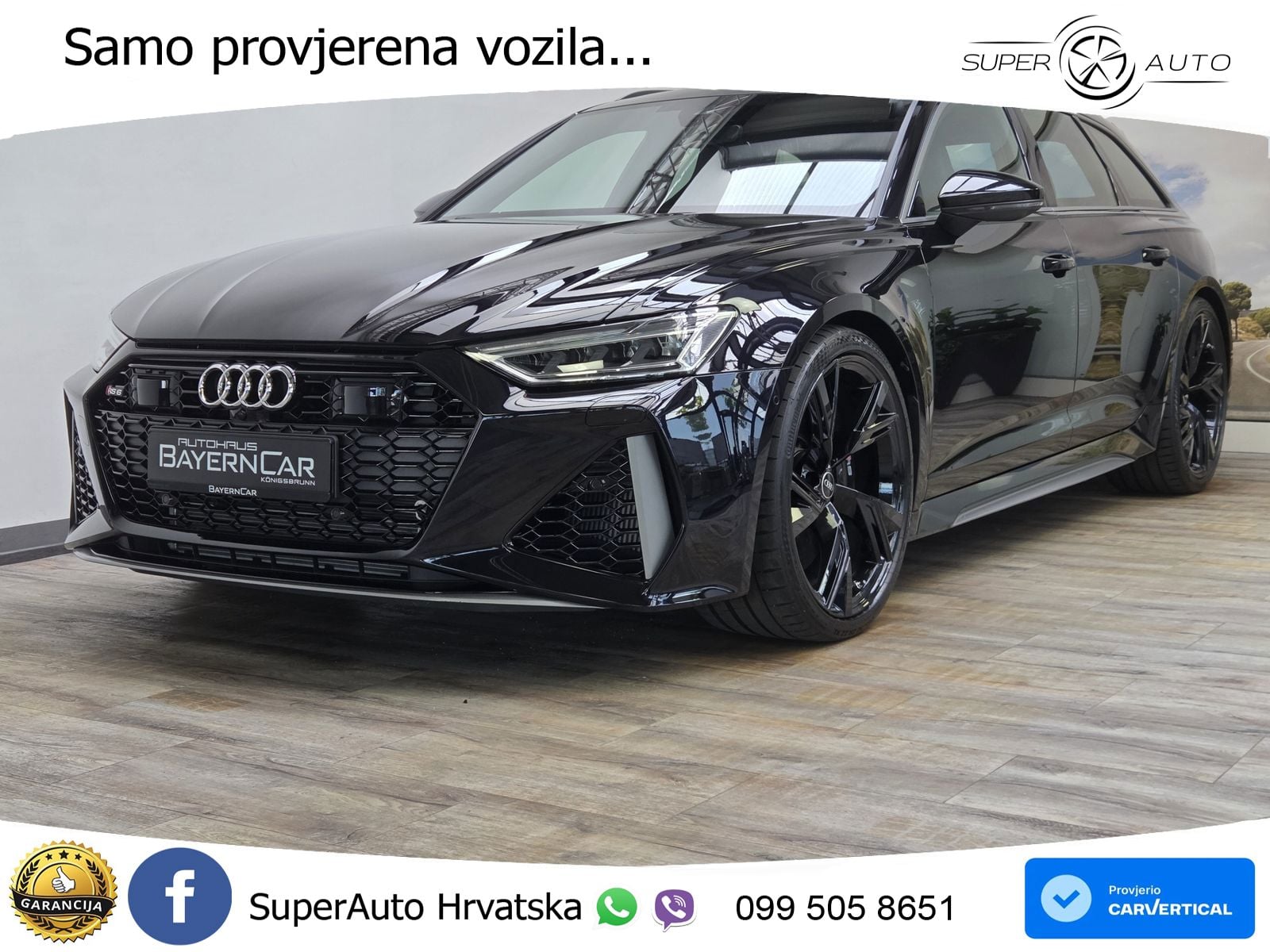 Audi RS6 Avant 4.0 TFSI V8 performance (630 KS)  quattro tiptronic ZRAČNI+ACC+GR SJED+KAM+PANO