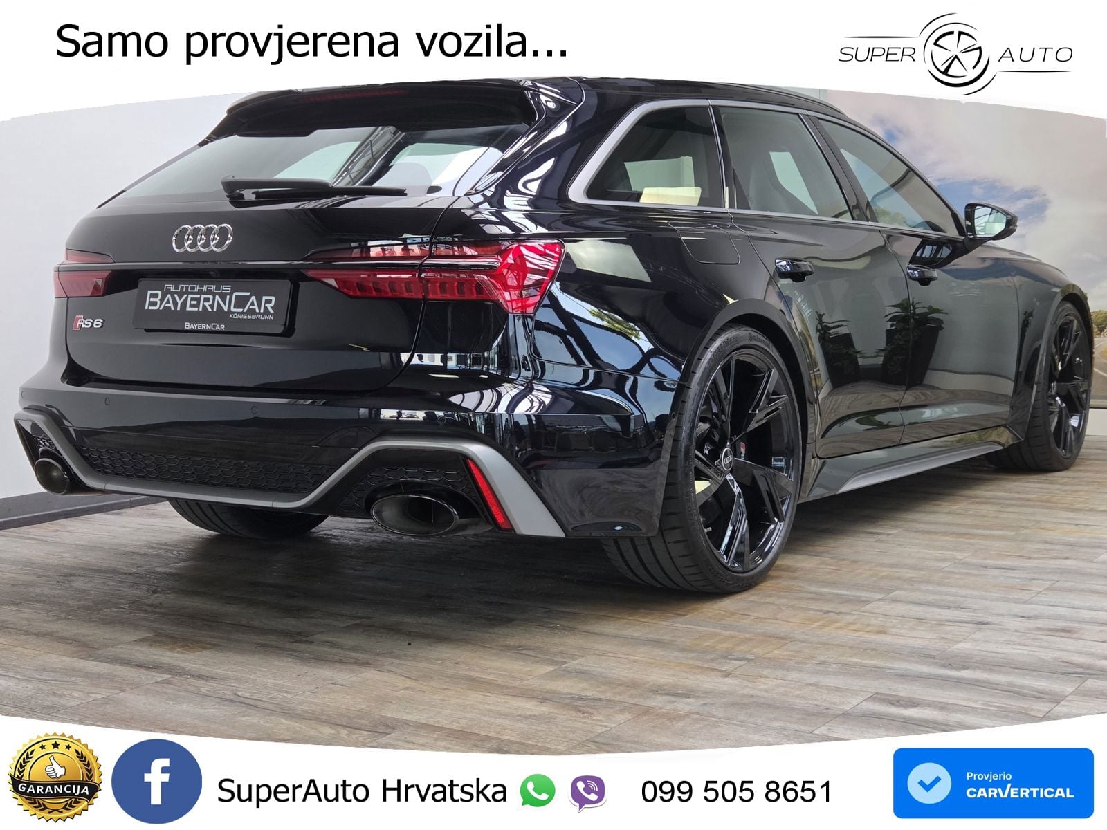 Audi RS6 Avant 4.0 TFSI V8 performance (630 KS)  quattro tiptronic ZRAČNI+ACC+GR SJED+KAM+PANO