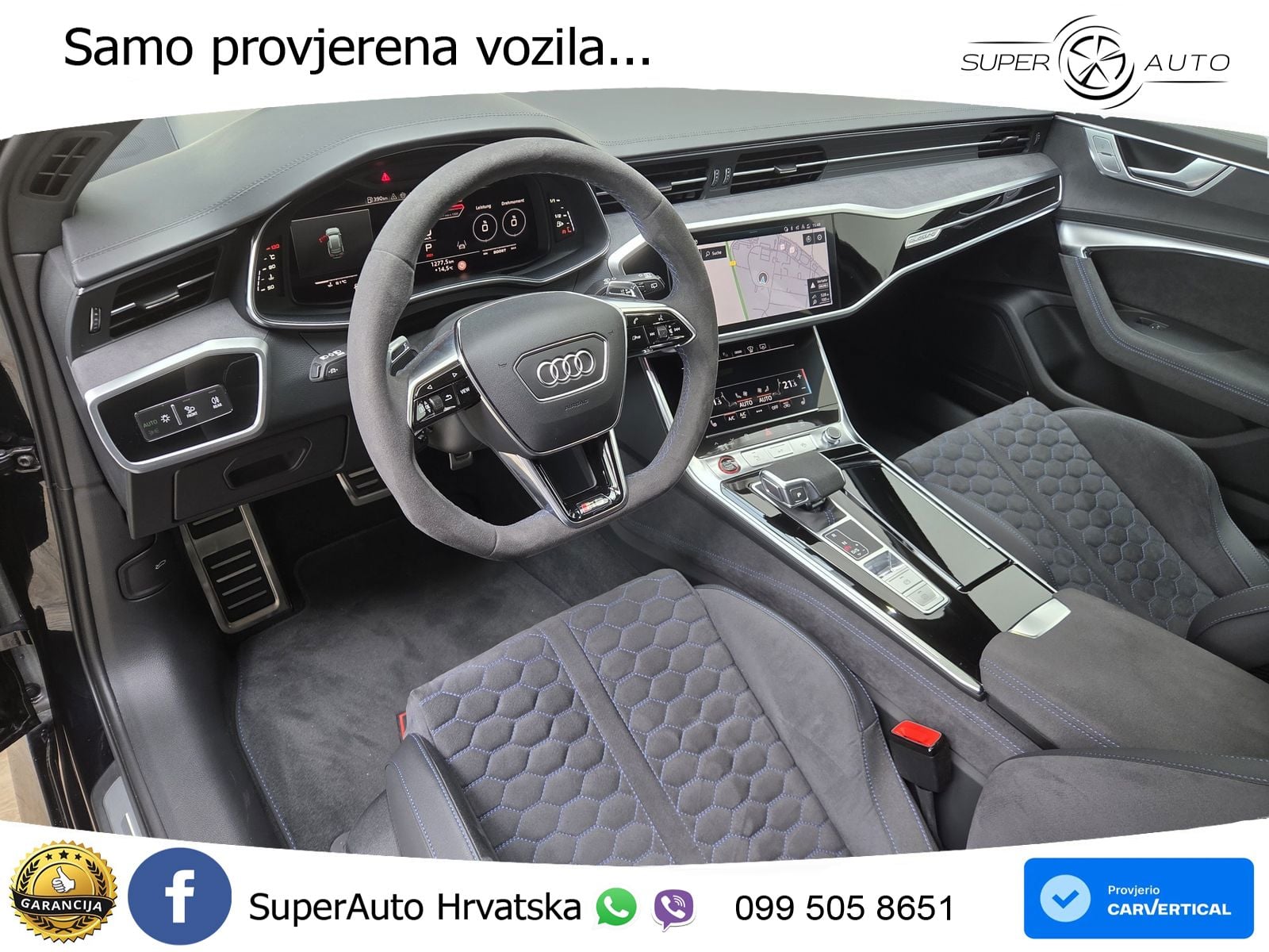 Audi RS6 Avant 4.0 TFSI V8 performance (630 KS)  quattro tiptronic ZRAČNI+ACC+GR SJED+KAM+PANO