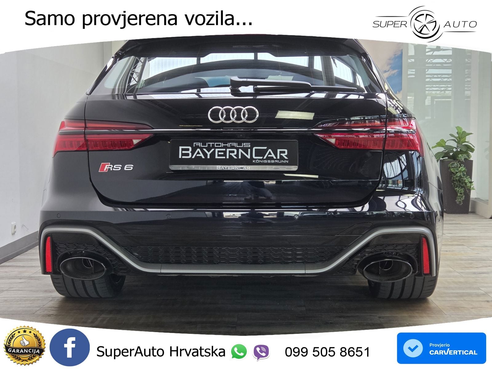 Audi RS6 Avant 4.0 TFSI V8 performance (630 KS)  quattro tiptronic ZRAČNI+ACC+GR SJED+KAM+PANO