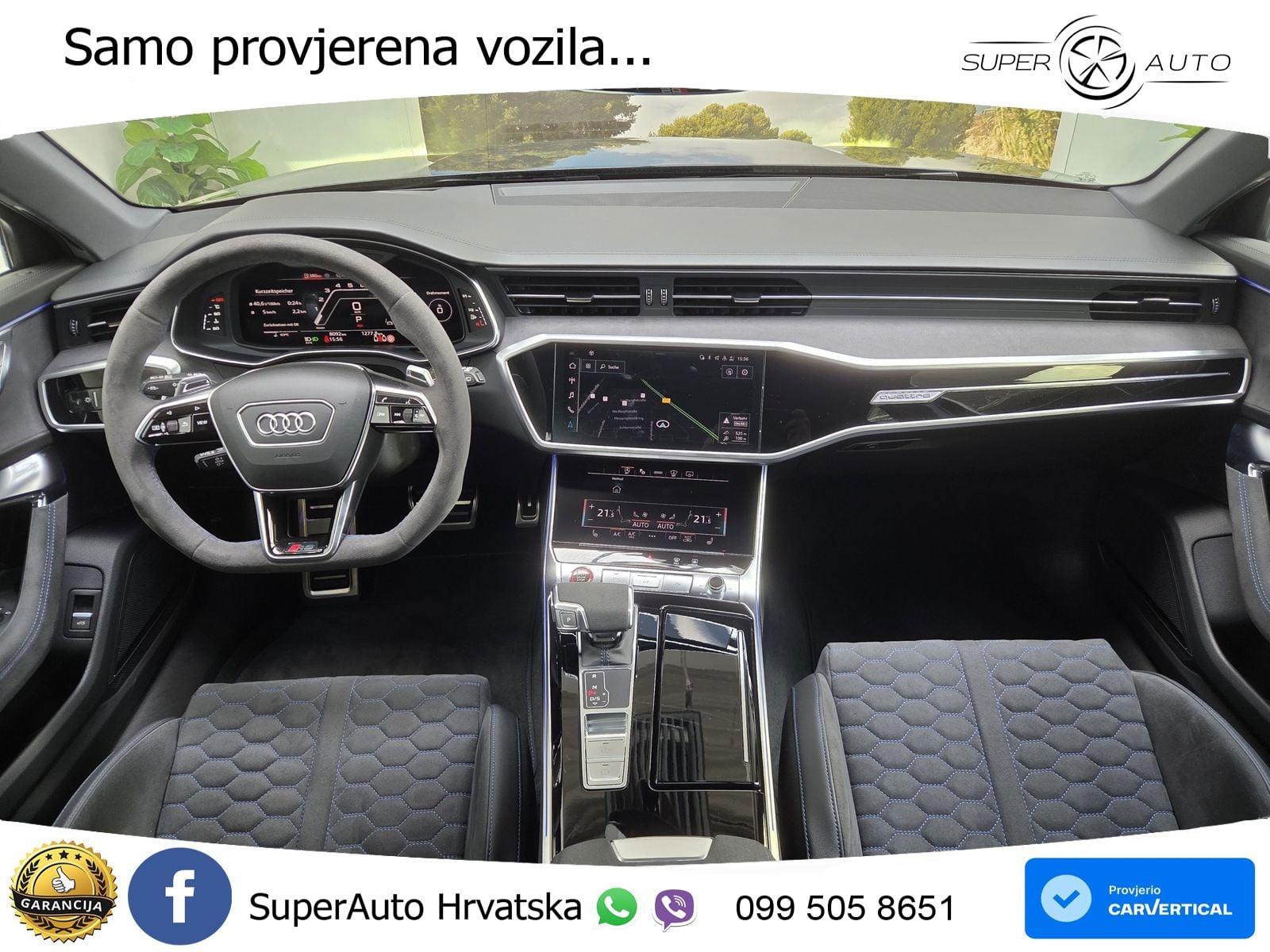 Audi RS6 Avant 4.0 TFSI V8 performance (630 KS)  quattro tiptronic ZRAČNI+ACC+GR SJED+KAM+PANO