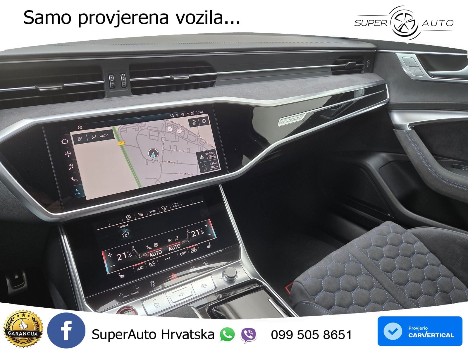 Audi RS6 Avant 4.0 TFSI V8 performance (630 KS)  quattro tiptronic ZRAČNI+ACC+GR SJED+KAM+PANO