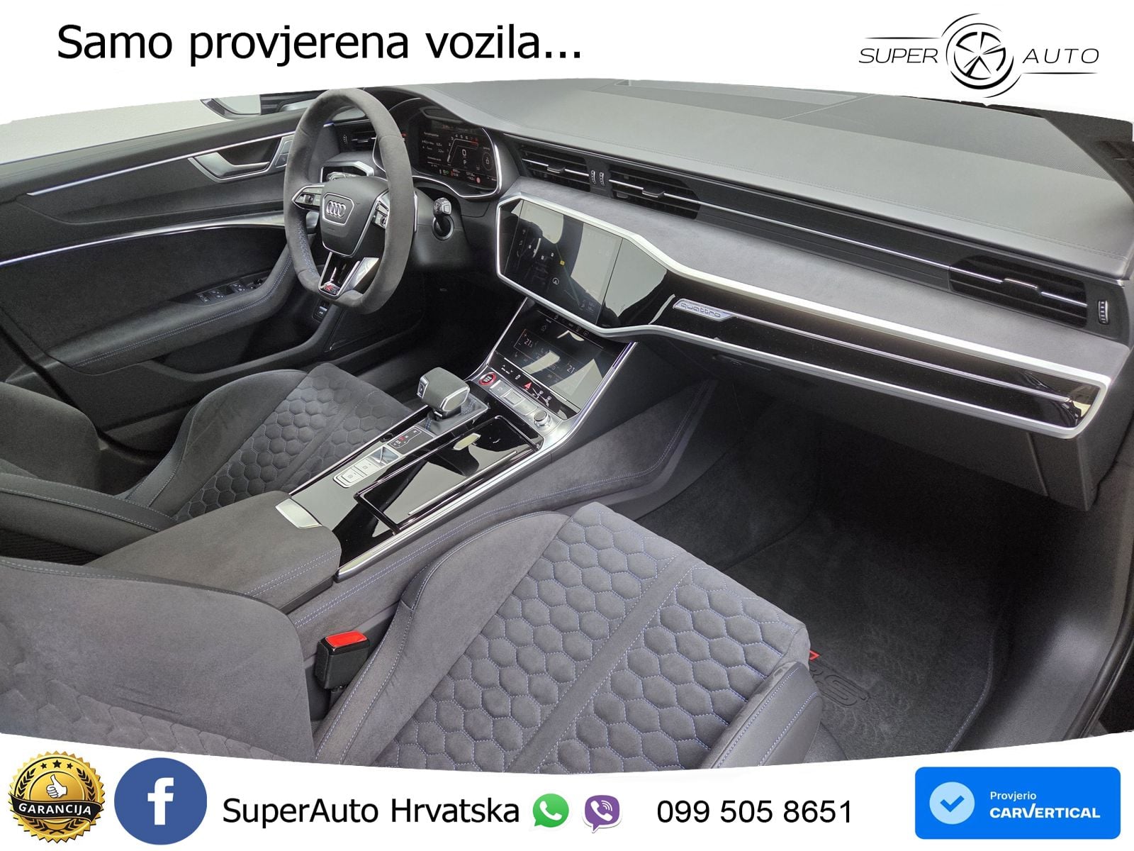 Audi RS6 Avant 4.0 TFSI V8 performance (630 KS)  quattro tiptronic ZRAČNI+ACC+GR SJED+KAM+PANO