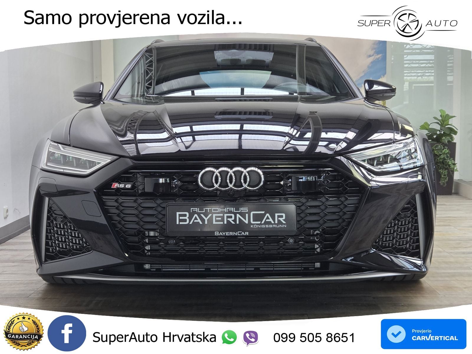 Audi RS6 Avant 4.0 TFSI V8 performance (630 KS)  quattro tiptronic ZRAČNI+ACC+GR SJED+KAM+PANO