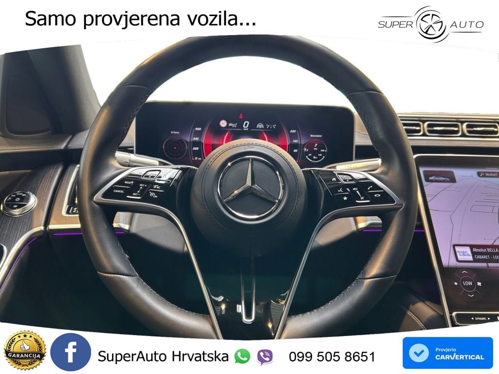 Mercedes S 350d (313 KS) EQ Boost 4MATIC 9G-TRONIC ZRAČNI+ACC+4xGR SJED+KAM
