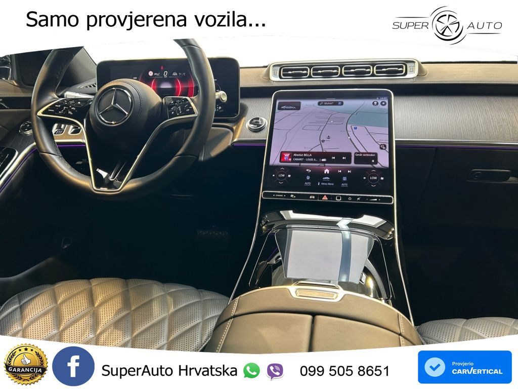 Mercedes S 350d (313 KS) EQ Boost 4MATIC 9G-TRONIC ZRAČNI+ACC+4xGR SJED+KAM