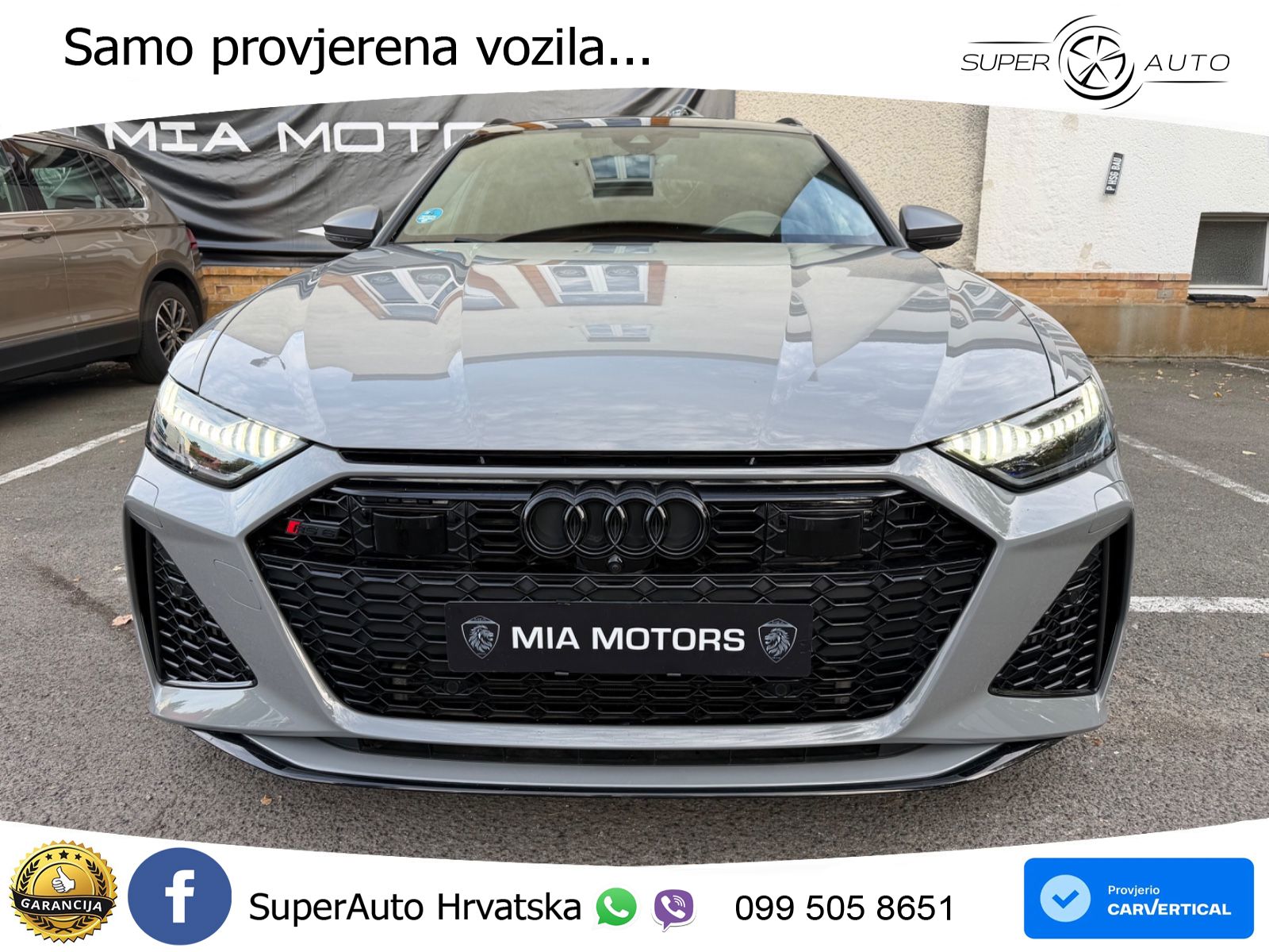 Audi RS6 Avant 4.0 TFSI V8 performance (630 KS)  quattro tiptronic LED+GR SJED+ACC