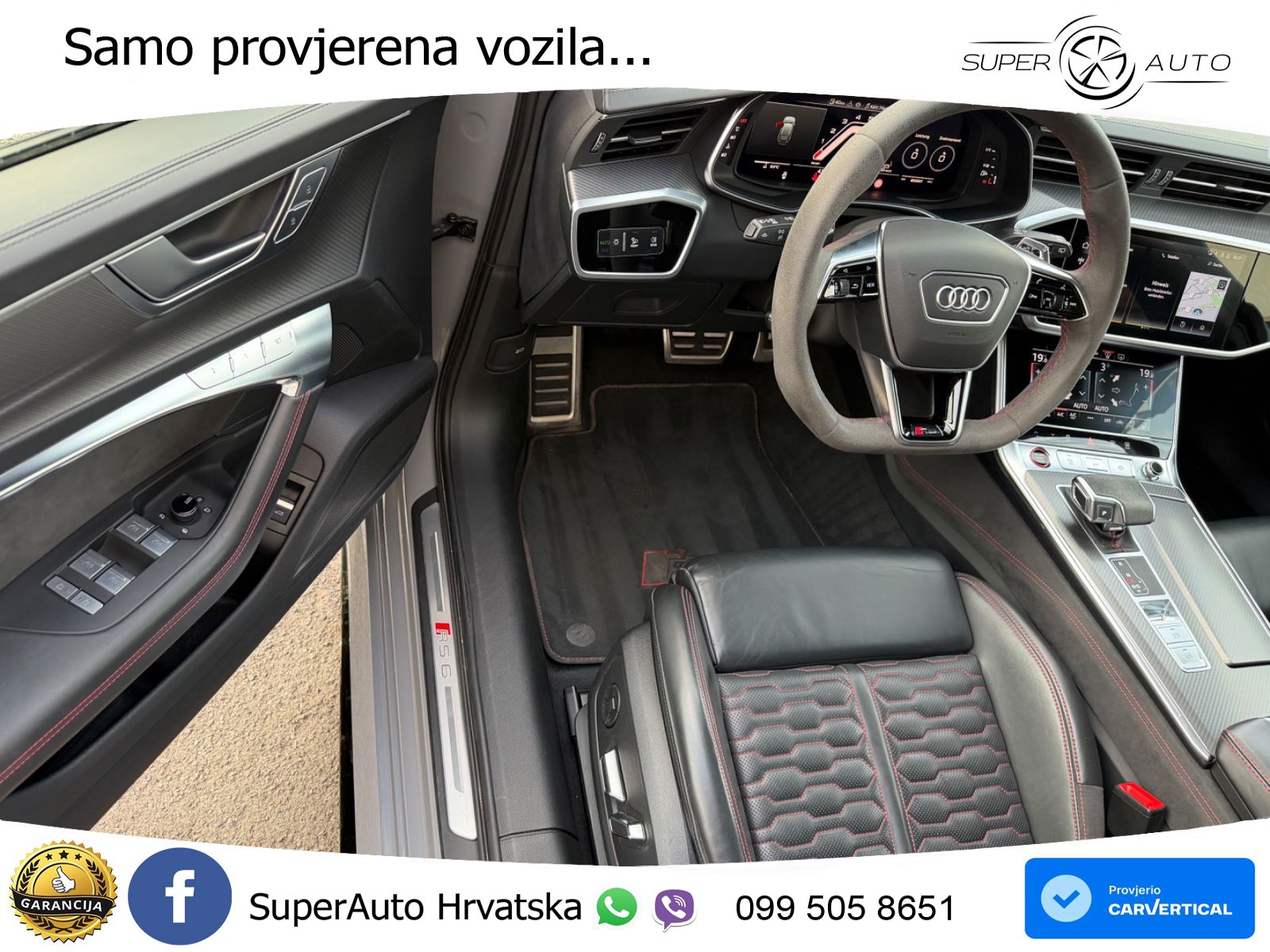 Audi RS6 Avant 4.0 TFSI V8 performance (630 KS)  quattro tiptronic LED+GR SJED+ACC